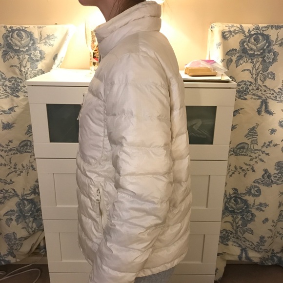 Cream J Crew Puffer Jacket - Picture 2 of 4